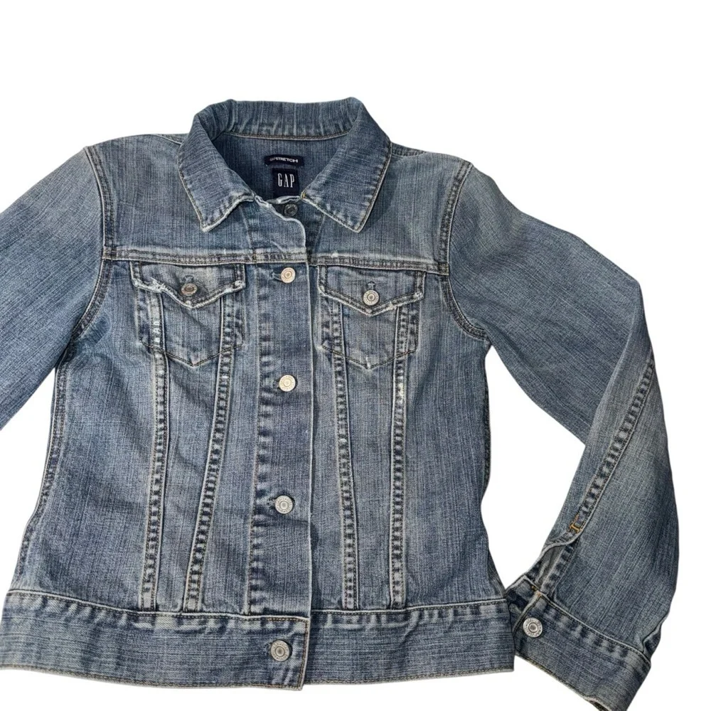 GAP Kids Small Faded Denim Trucker Jean Jacket 2000’s